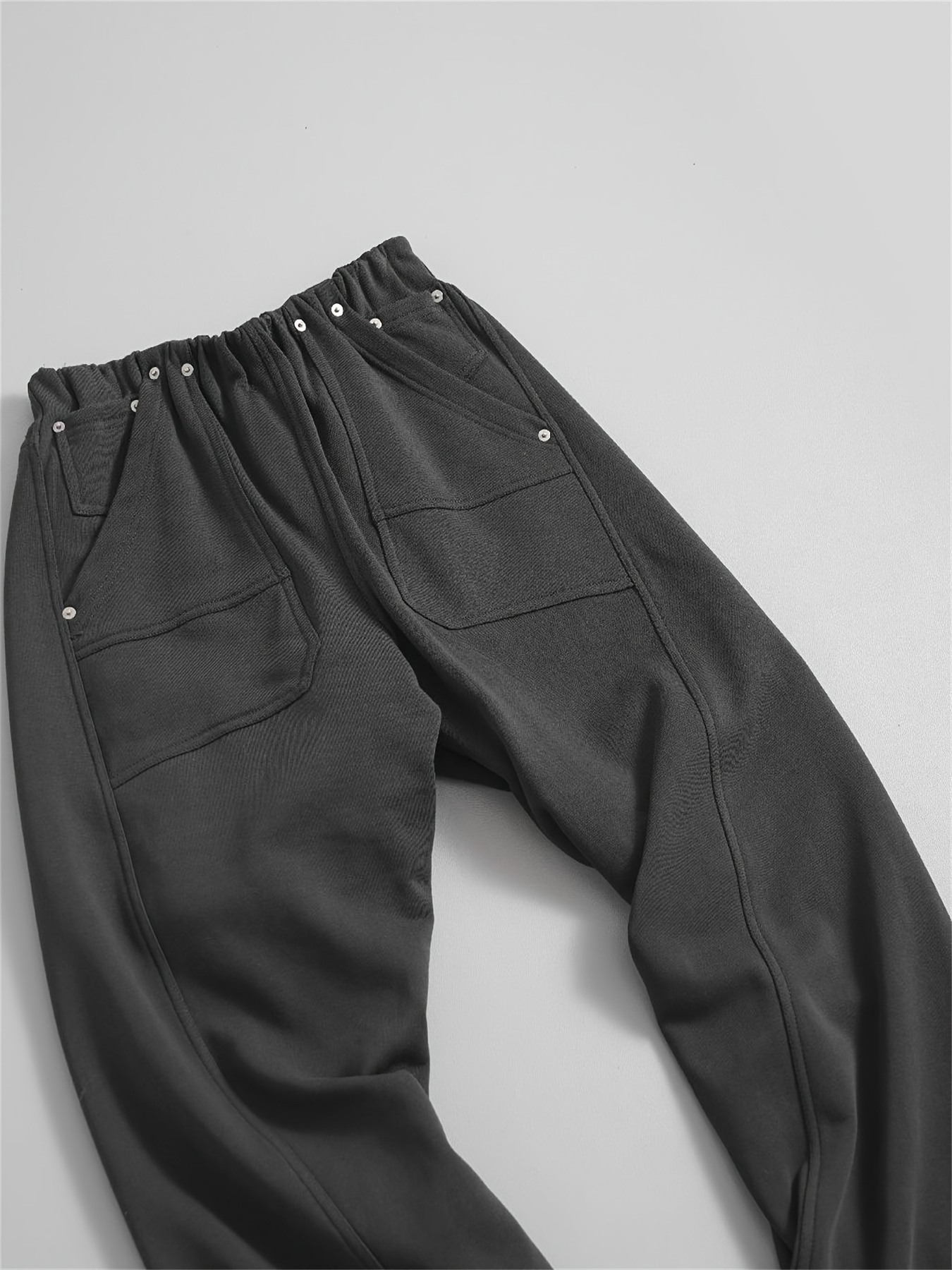 mens trendy solid style loose fit pants comfy casual trousers for mens outdoor activities details 5