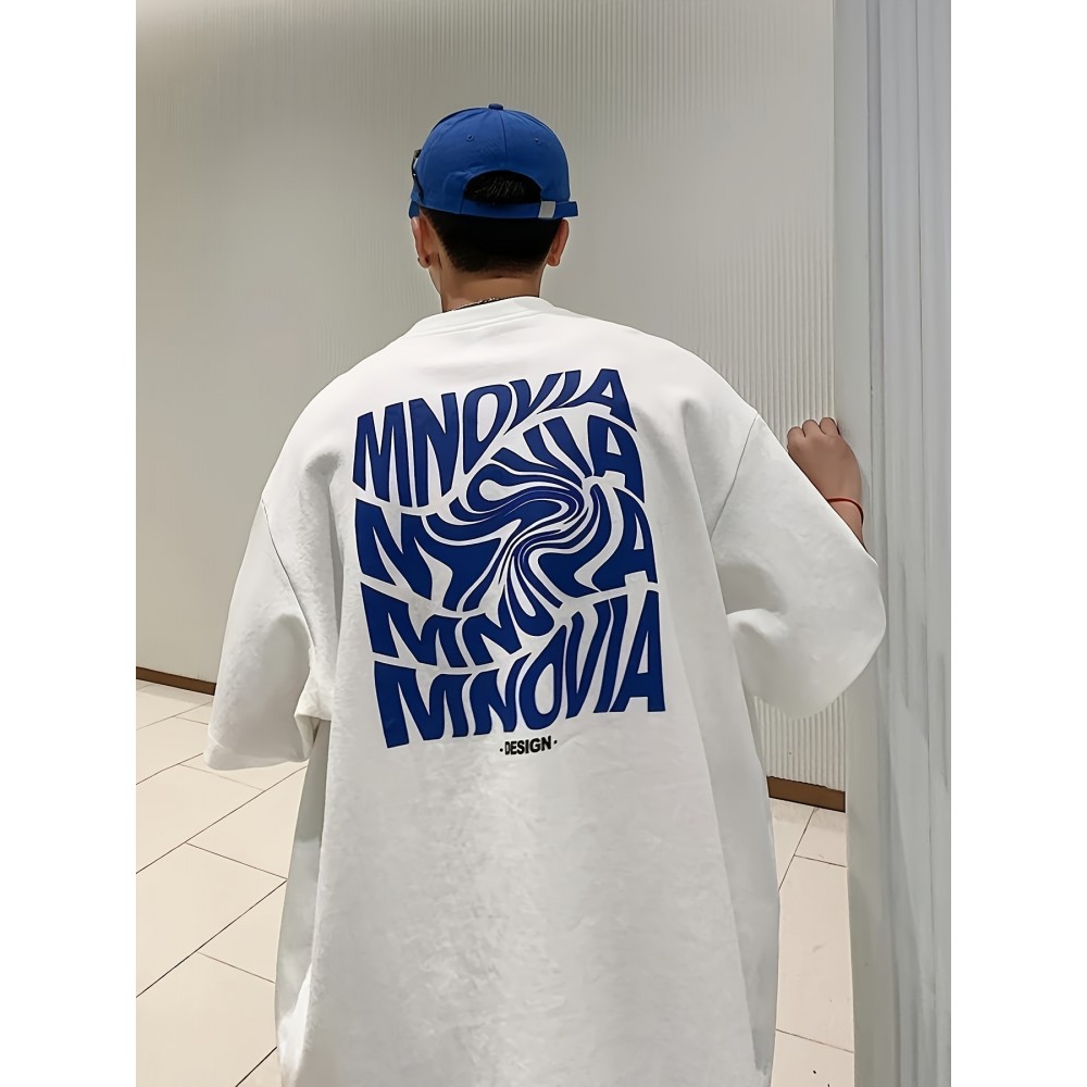 100% Cotton Loose Fit Print T-Shirt for Men - Soft, Breathable, Crew Neck, Short Sleeve, Regular Length, Casual Weekend Tee - Perfect for Daily Outdoor Activities