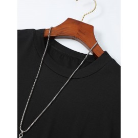 Premium Mens Slim Fit T-Shirt - Lightweight & Breathable for Summer Casual - Stylish Daily Wear, Comfortable & Versatile - Fashionable Choice