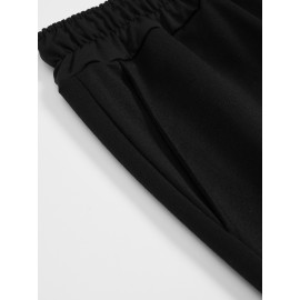 Men's Casual Summer Shorts - Comfy Polyester, Drawstring Waist with Pockets, Trendy Printed Design for Beach & Outdoor Activities