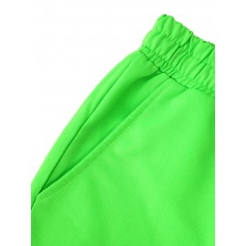 Men's Casual Cross Print Shorts with Pockets - Breathable Polyester, Machine Washable