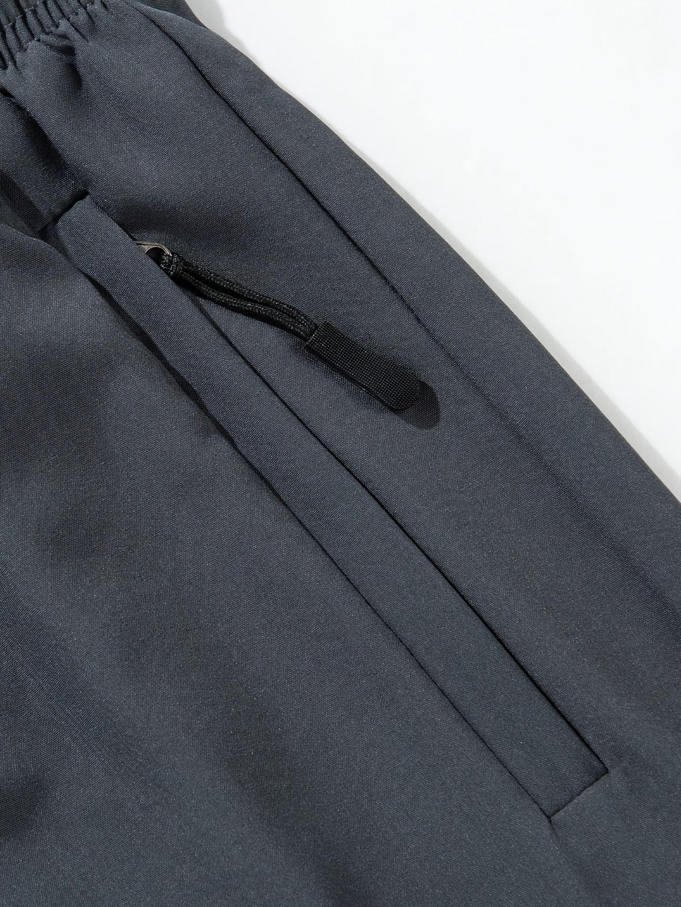 mens breathable quick dry casual shorts with zipper   for fitness   machine washable details 6